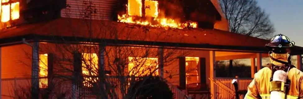 fire damage repair emergency response at a residential property affected by an active house fire in Oakland, CA