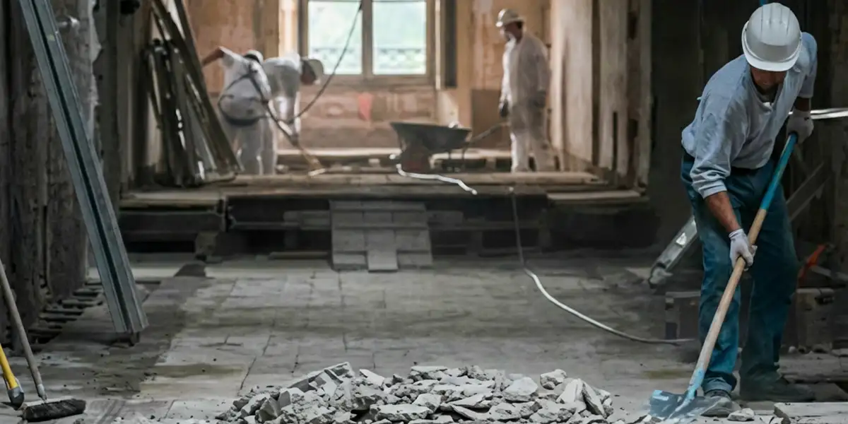 fire damage restoration professionals performing structural cleanup and restoration after a fire in Oakland, CA